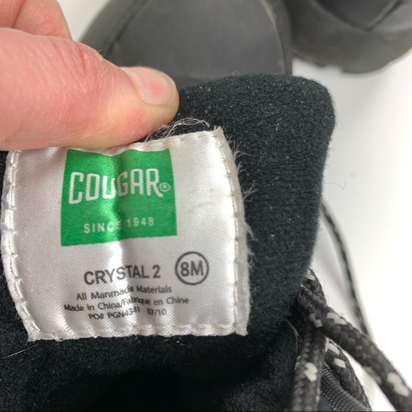 𝅺Cougar Crystal 2 Black Winter Boots size 8 - Picture 5 of 9